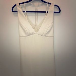 SOLD - Short white dress with lace